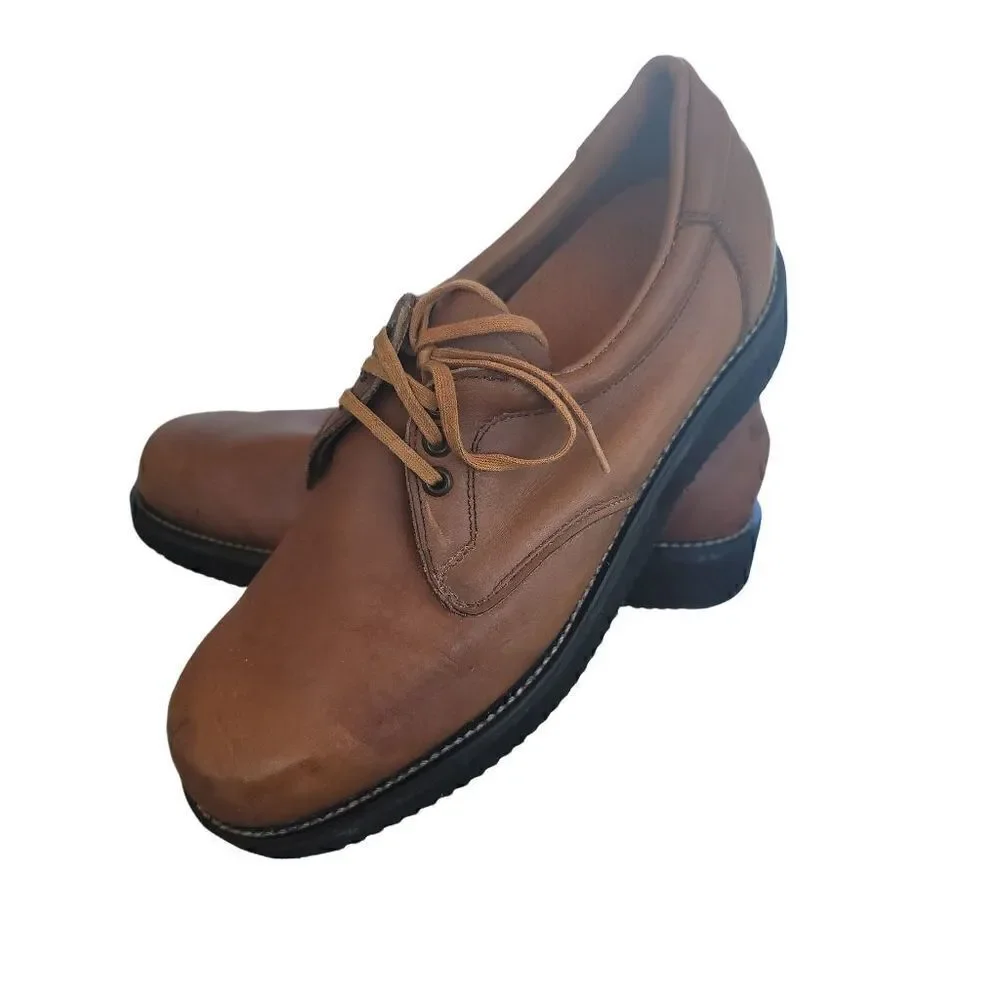 𝅺MASON Brown Tan Construction Work Shoe Size 7.5 Men's
